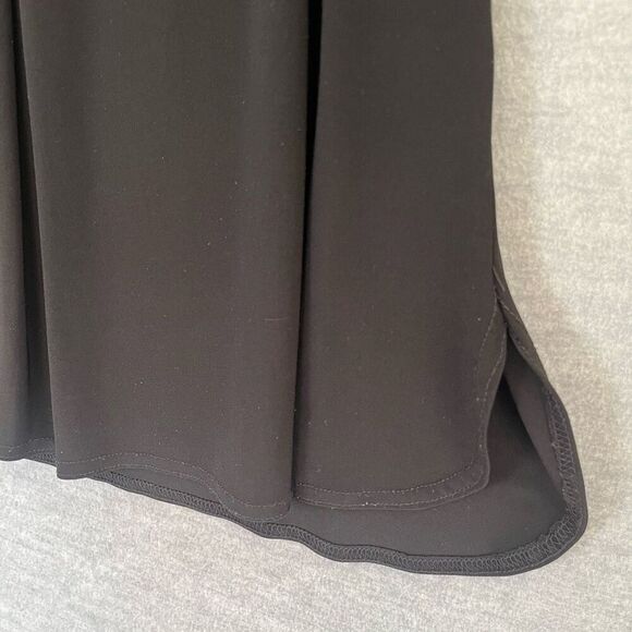 Joseph Ribkoff Black Pleated Sleeveless Top Womens 8 V Neck Career Office Blouse - Picture 3 of 8